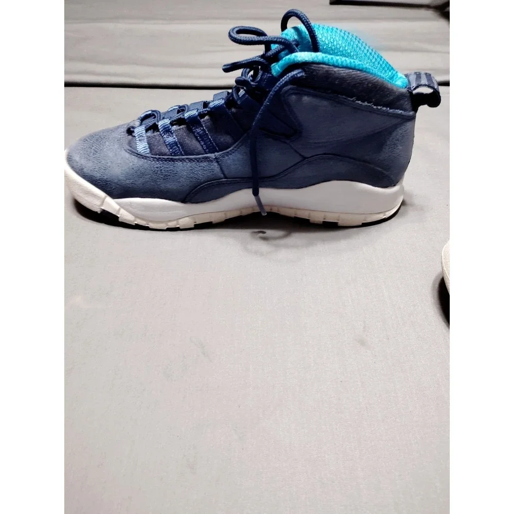 Nike Air Jordan 10 Retro LA Los Angeles Ocean Fog Blue 310806‑404 Size 5.5Y/WM 7